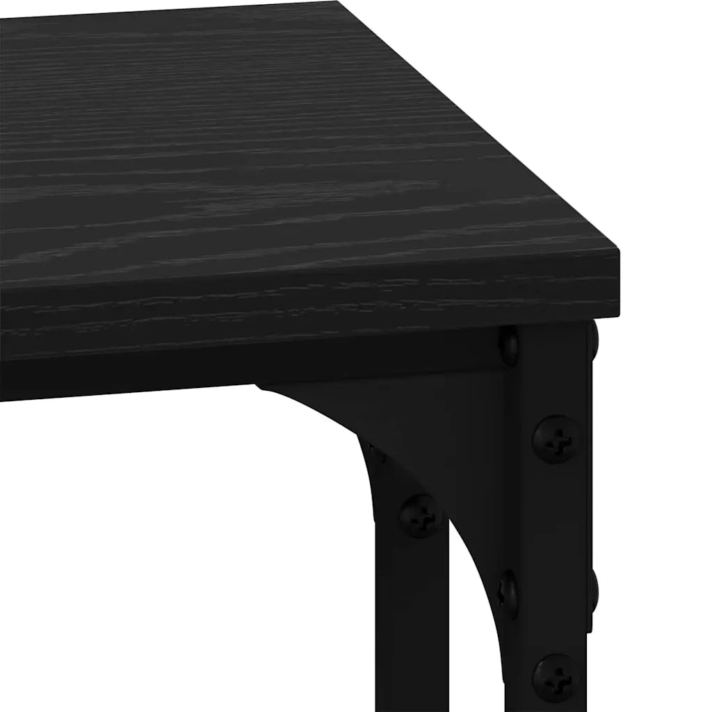Tavolo da caffè nesting 3 pcs Rovere nero Legno multistrato 883533