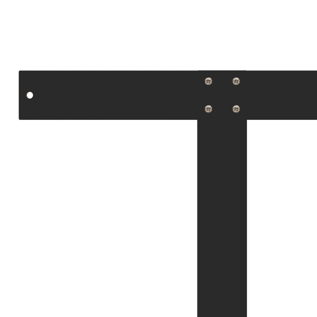 Schienale per Divano a Pallet Nero 110 cm in Ferro CFW9381695