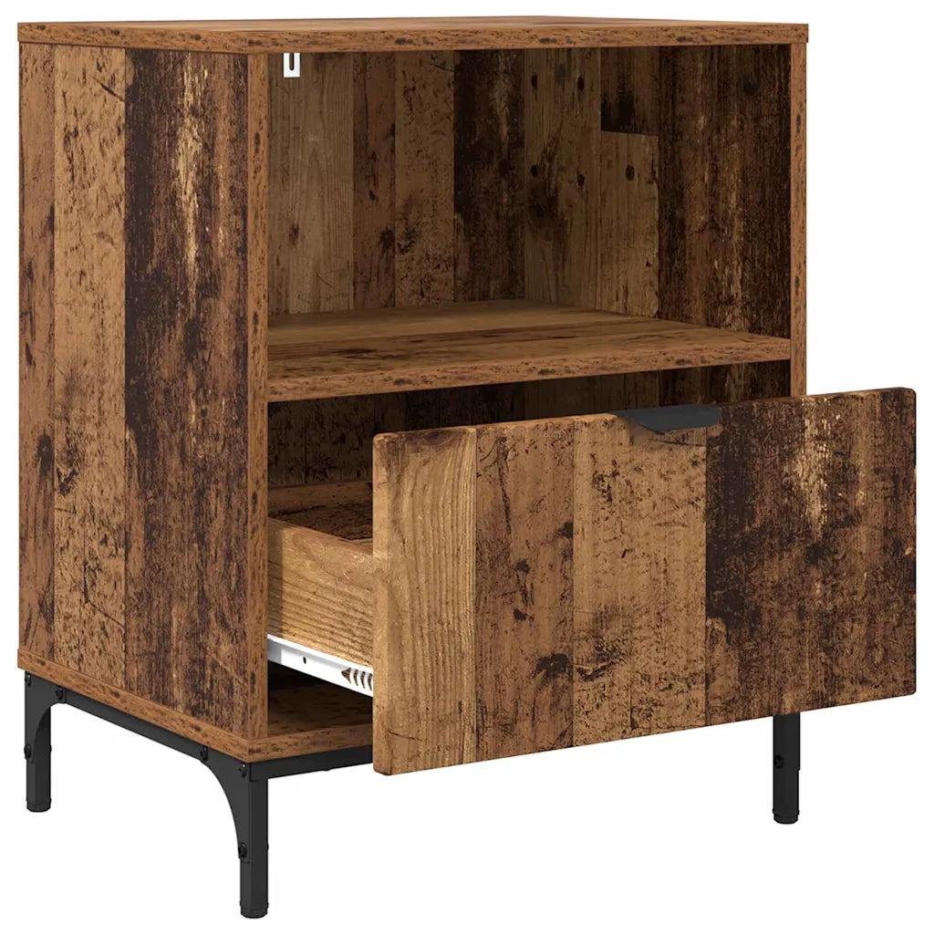 Armadio da Notte 2 pcs Legno vecchio 49 x 36 x 61 cm 883491