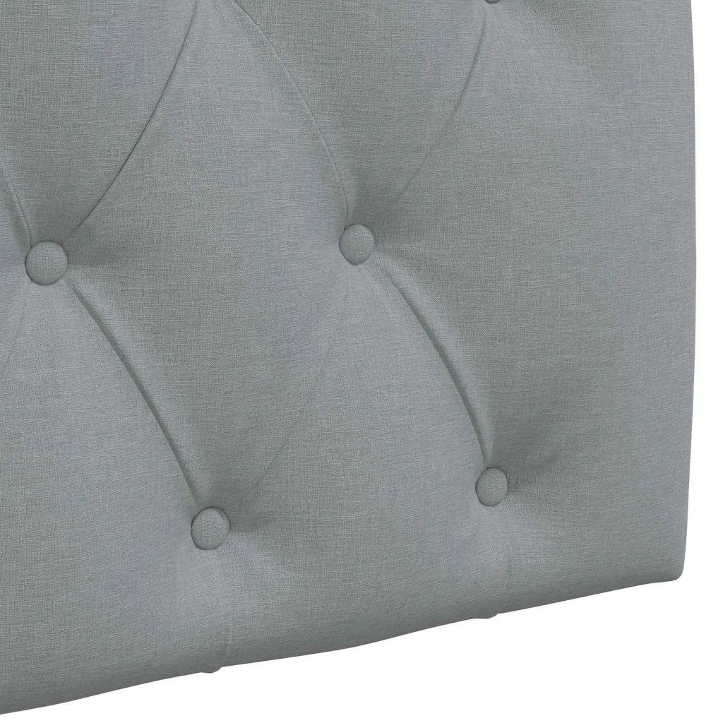 Testiera | Testata sospesa Con luce LED Grigio Chiaro Tessuto