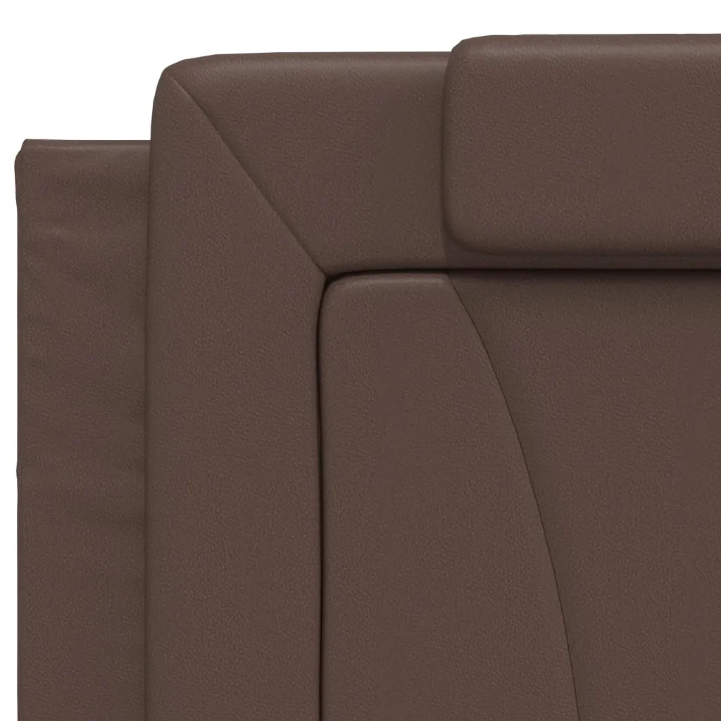Cuscino Testiera Viana Marrone 200 cm in Similpelle 374816