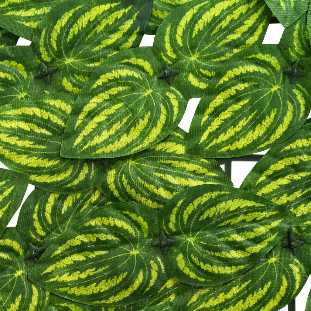 Paravento da Balcone | Schermo per balcone con foglie Verde e Giallo 200 x 100 cm