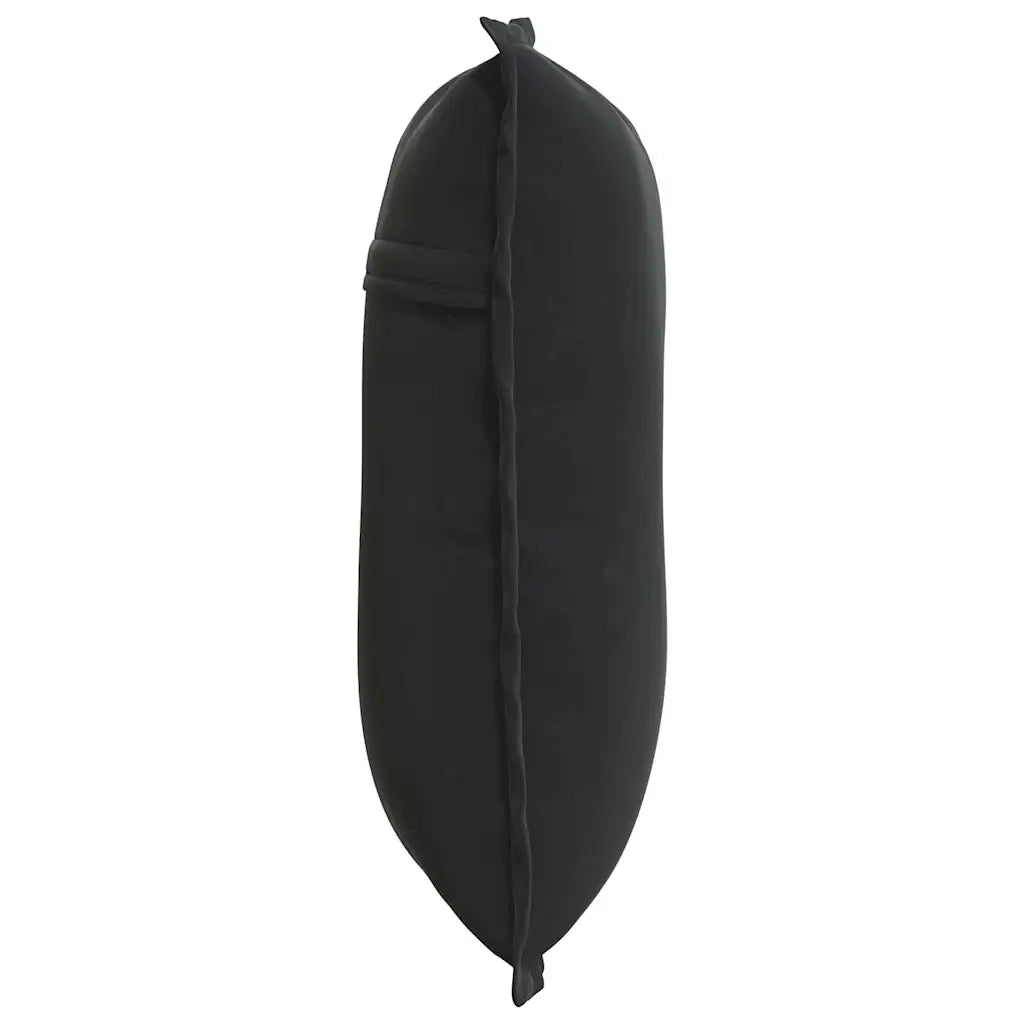 Cuscino per Schiena Nero 50 x 45 cm Tessuto in Cords 42014638