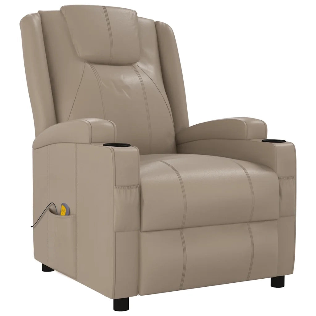 Poltrona Massaggiante Cappuccino in Similpelle 321317
