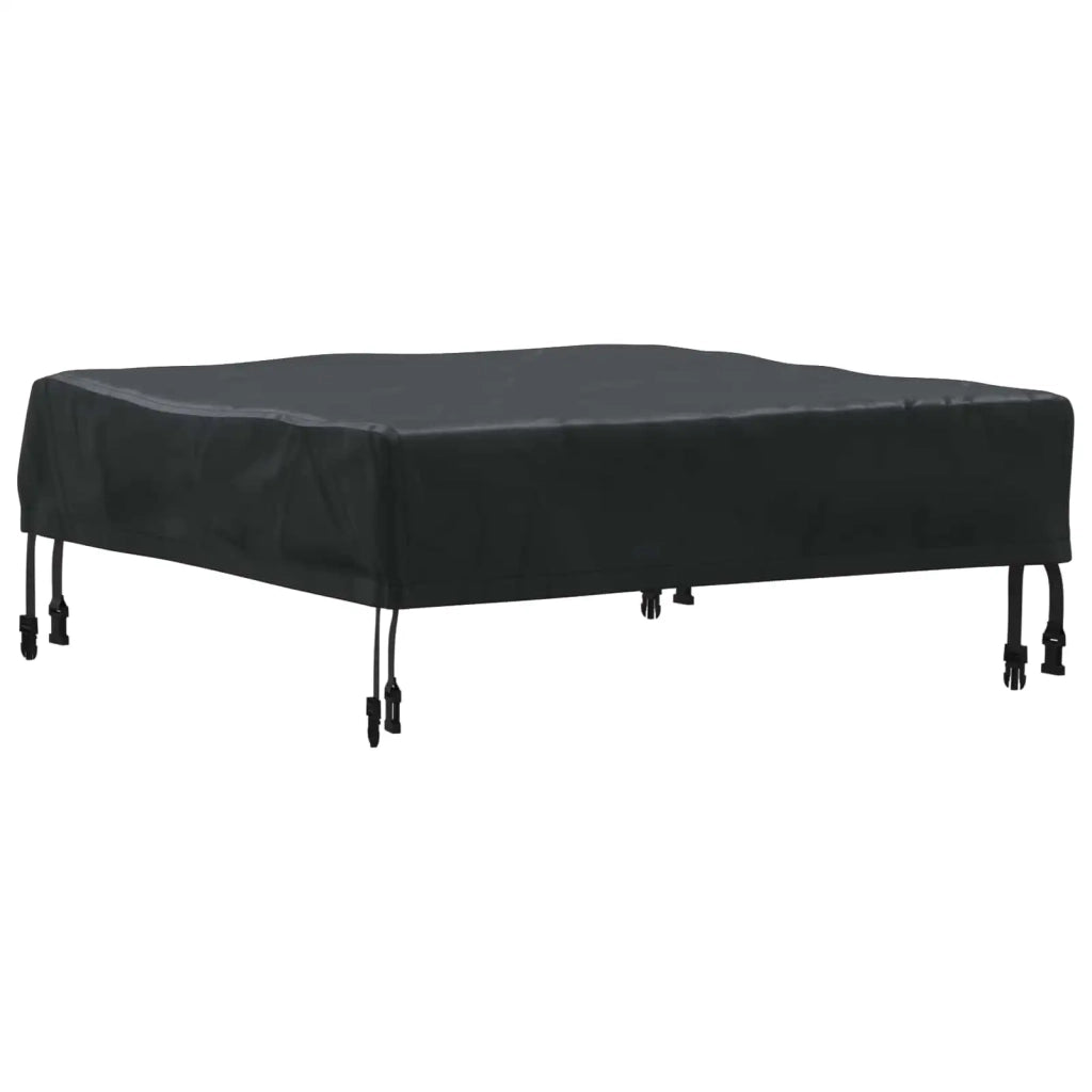 Copertura Tavolo Tinta unita Nero 62 x 62 x 15 cm Tessuto 4106071