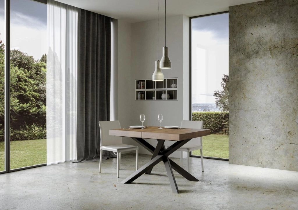 Tavolo Allungabile 120-224x90x77 cm Volantis Noce