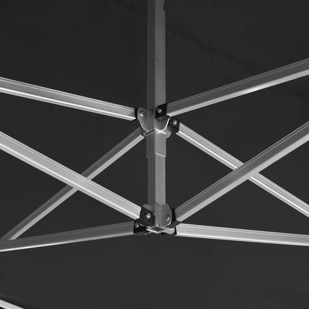 Gazebo Professionale Pieghevole Alluminio 4,5x3 m Antracite 45493