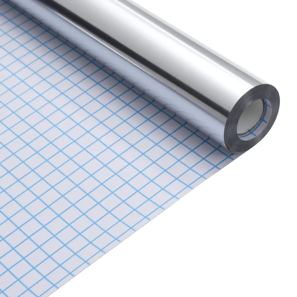Adesivi per Mobili Autoadesivi Argento 90x500 cm in PET CFW6364133
