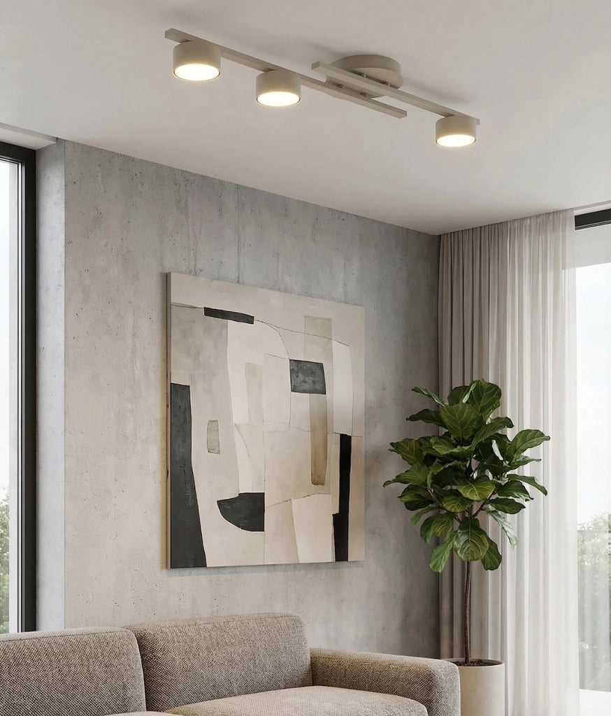 Plafoniera spot moderna beige 3xGX53 FRAGMENT Emibig
