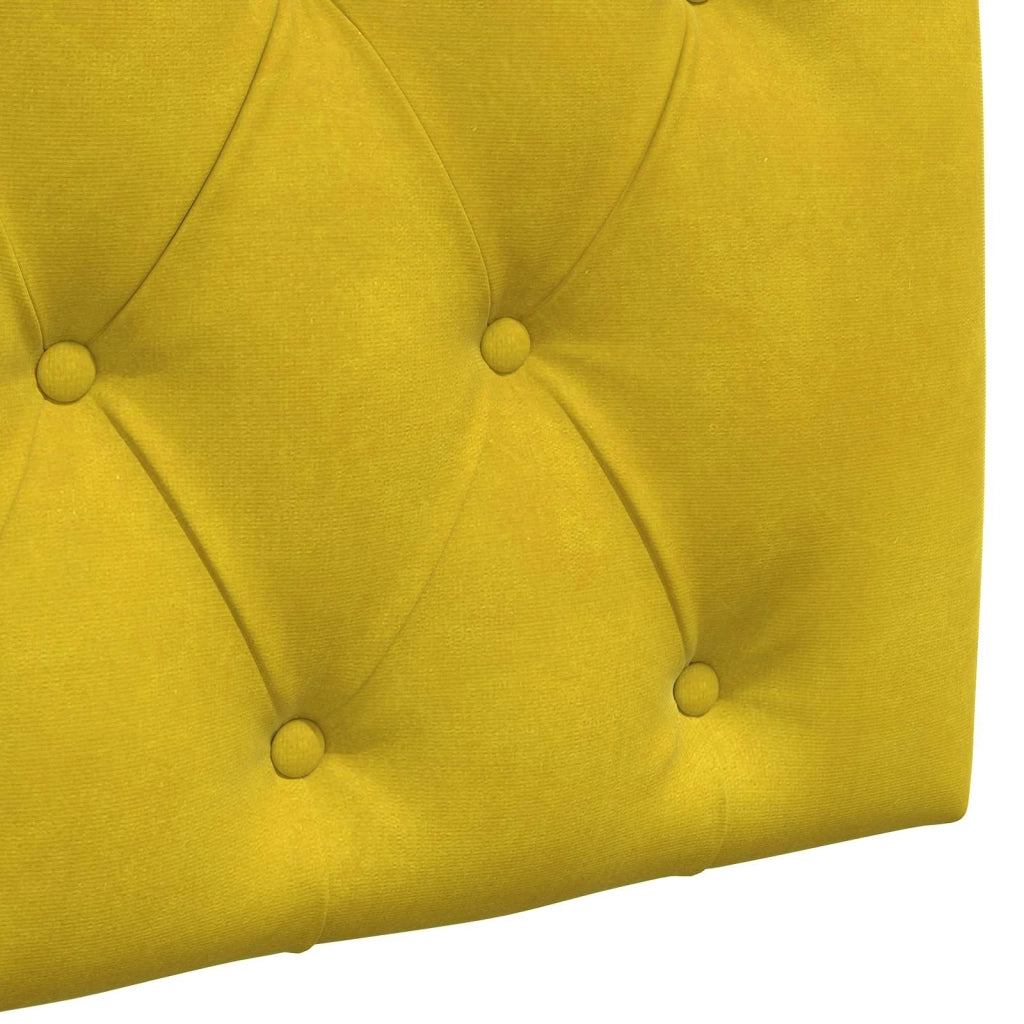 Testiera sospesa Con luce LED Giallo Velluto 3424588