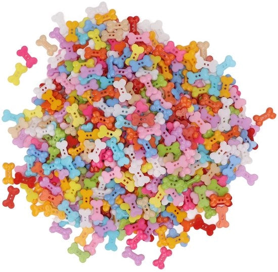 Pompa per Cane in Plastica - 1000 pezzi - Artigianato e Fai da Te - Pusso per Cane in Legno - Adatto per Scrapbooking e Decorazioni