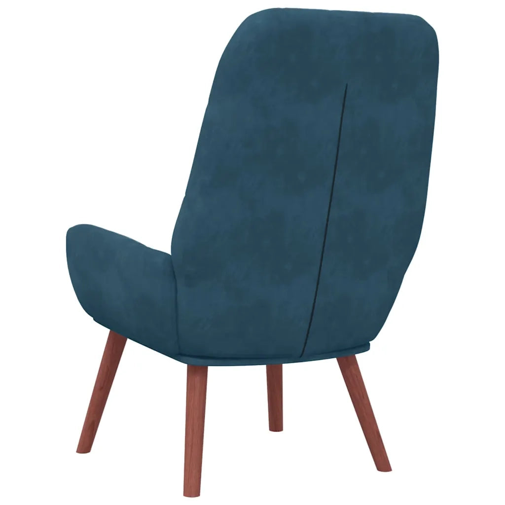 Poltrona Relax Blu in Velluto 4102642