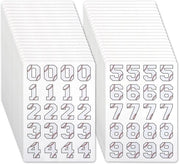 Etichette numeriche autoadesive 200 pezzi - Stickers sportivi autoadesivi - Numeri idrorepellenti - Per calcio/pallamano/pallavolo - 19,8 x 13,8 cm - Ideali per identificazione giocatori
