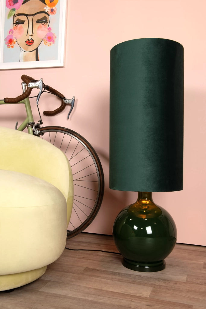 Lampada da tavolo in vetro verde 100 cm E27 Esterad Lucide