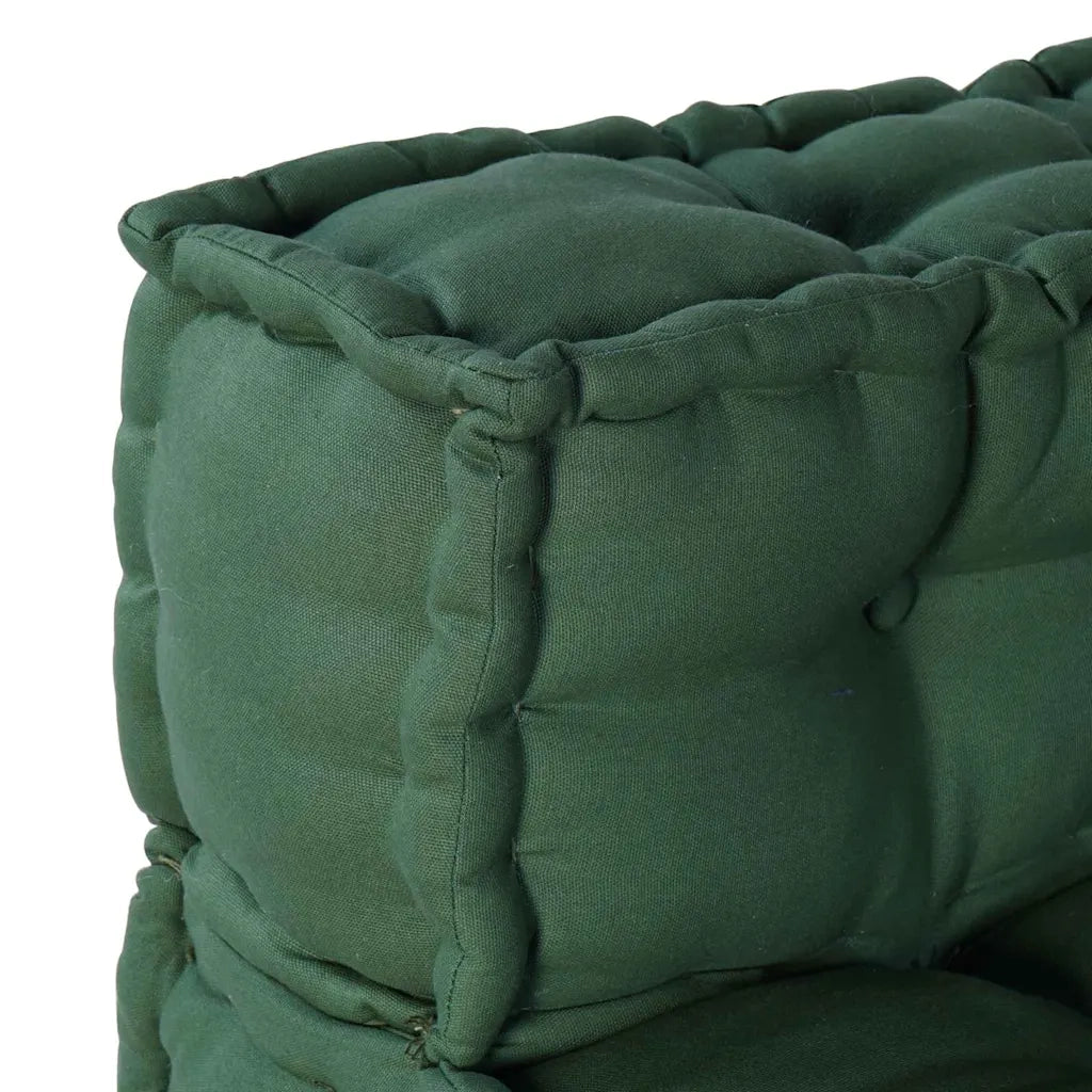 Divano modulare 4 pcs Verde Tessuto 3315079