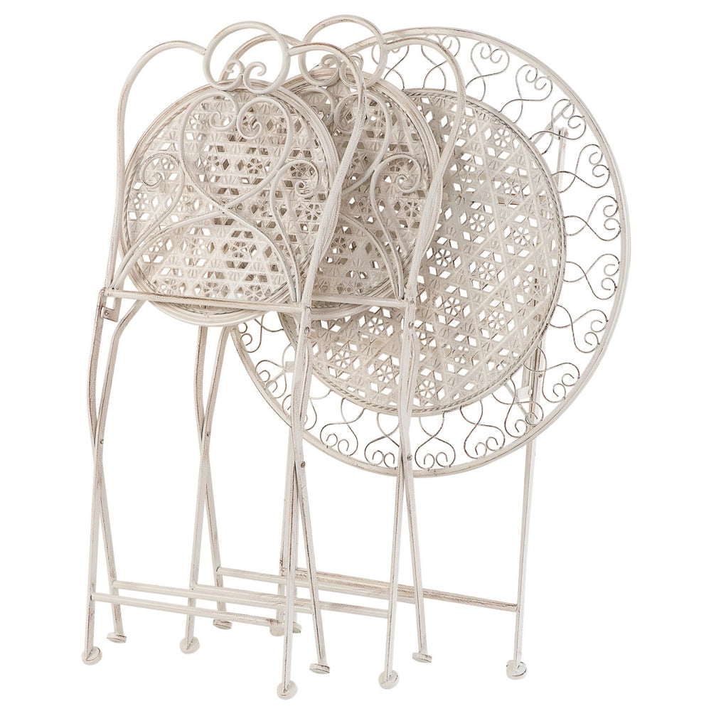 Set Bistrot Beige Tavolo 2 Sedie in stile Chic Francese