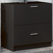 Mobile Lavabo Nero 59x37x59 cm in Truciolare 848109