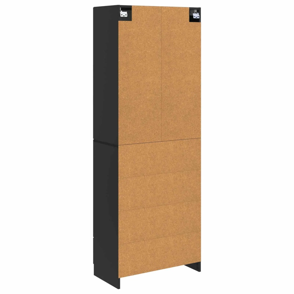 Set di armadi 2 pz Nero Legno ingegnerizzato 3416980
