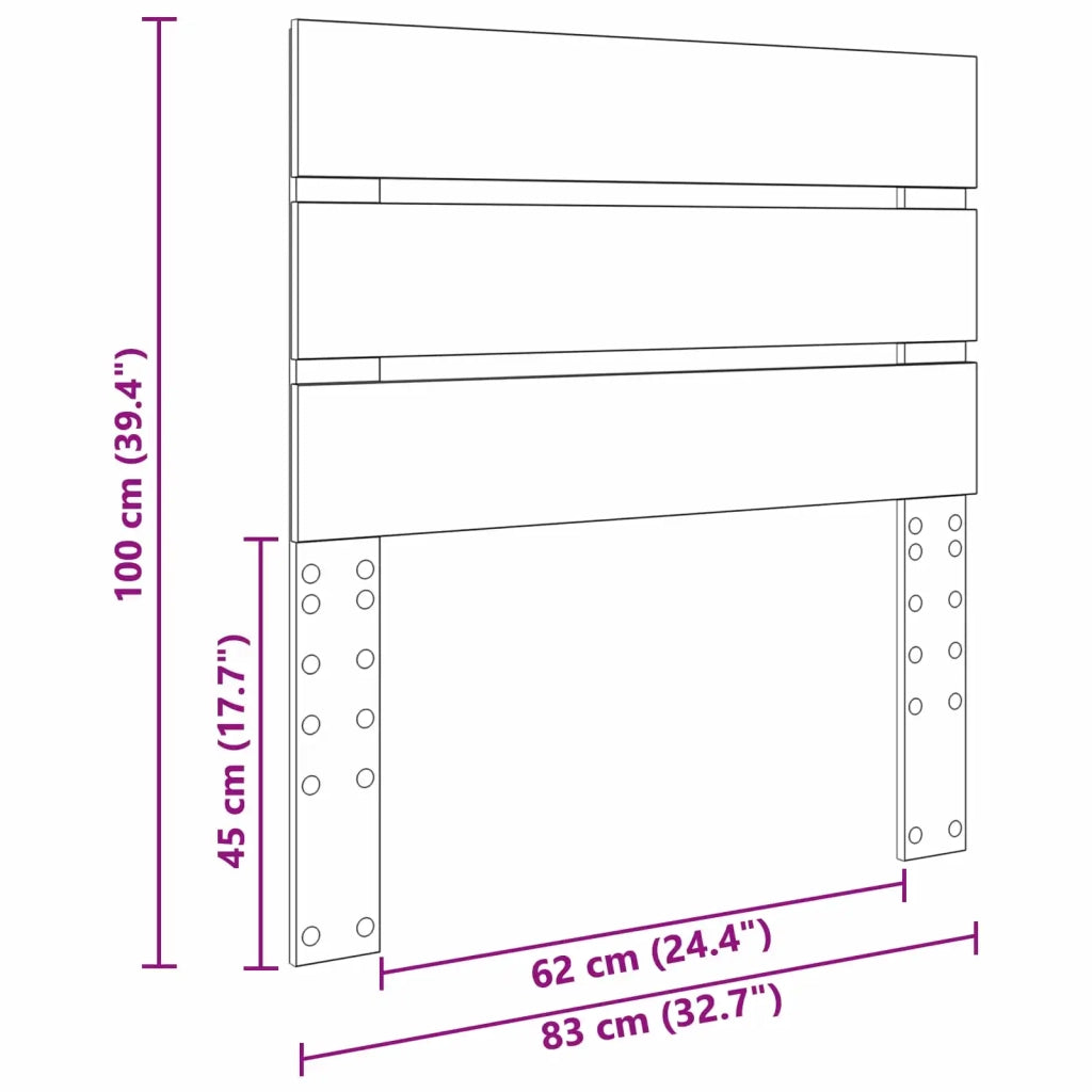 Testiera | Testata Rovere Nero Legno multistrato