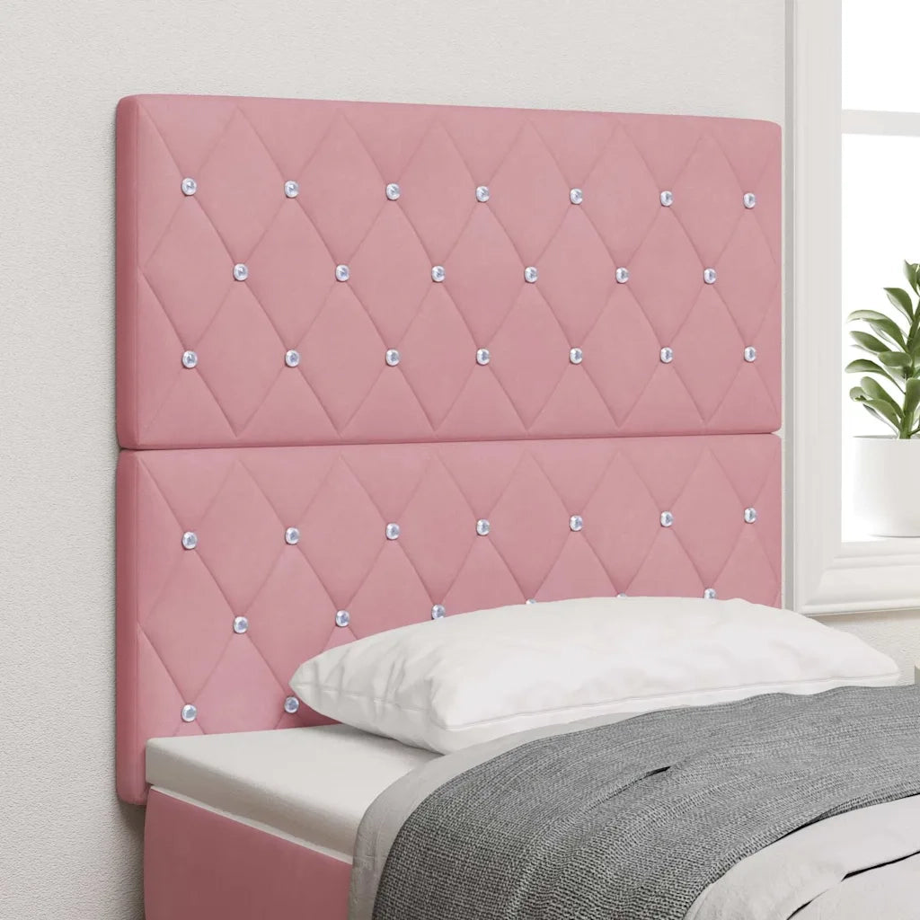 Testiera | Testata Rosa 90 cm Velluto