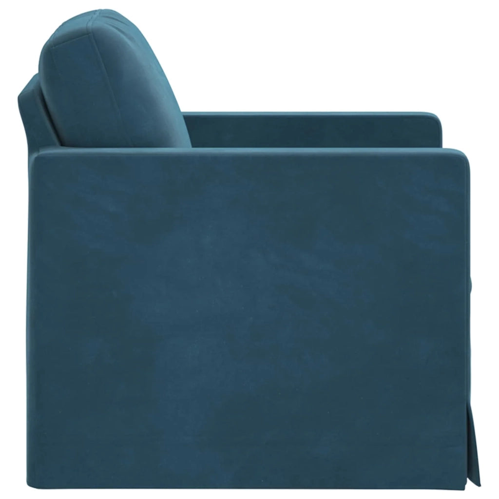 Divano Blu 78 x 78 x 80 cm Velluto 42024412