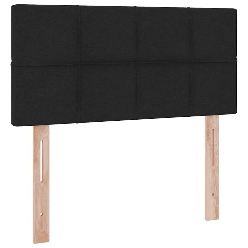 Letto con contenitore e materasso con testiera Nero 90 x 200 cm 3370484