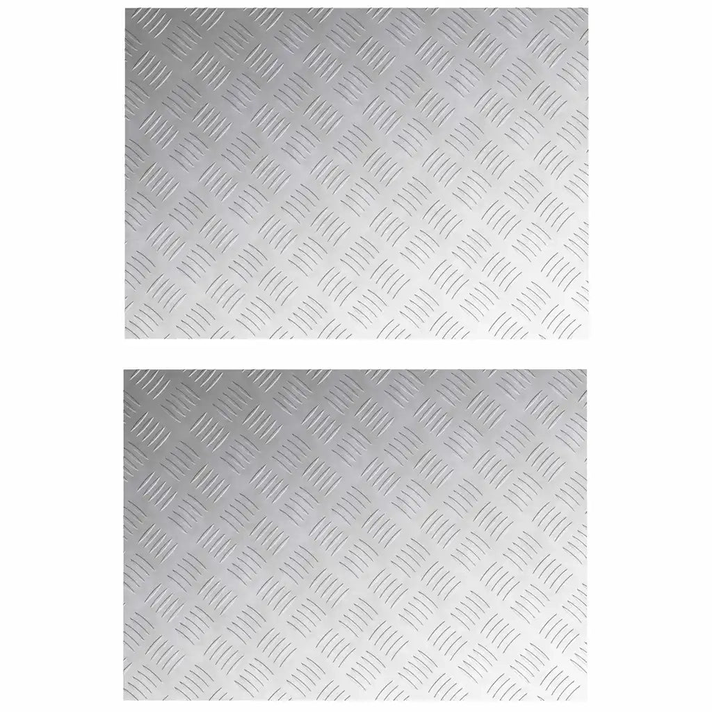 Gradini per Scale 2 pcs Argento 70 x 50 cm Alluminio 4104351