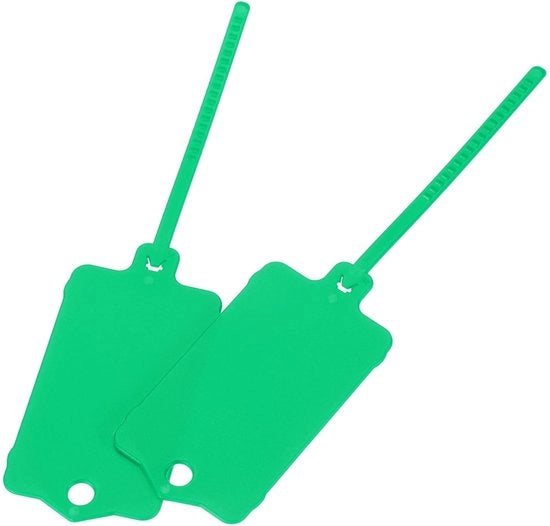 Sostegno per chiavi 150 mm - Sostegno in plastica - 50 pezzi - Slot riciclabile - Etichette di spedizione - Identificazione del prodotto - Etichetta