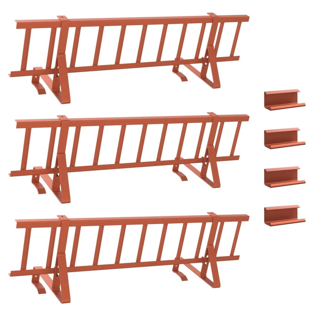 Guardia per neve sul tetto Rosso 300 x 29,5 x 34,5 cm Acciaio 42028461