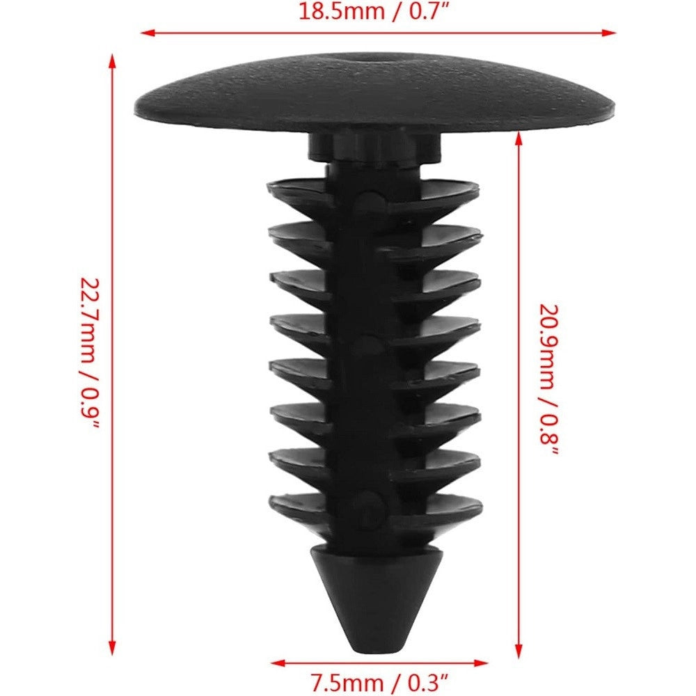 Trade Shop - Kit 40pz Clip Per Parafango In Plastica Rivetti Paraurti Viti Di Fissaggio Auto -