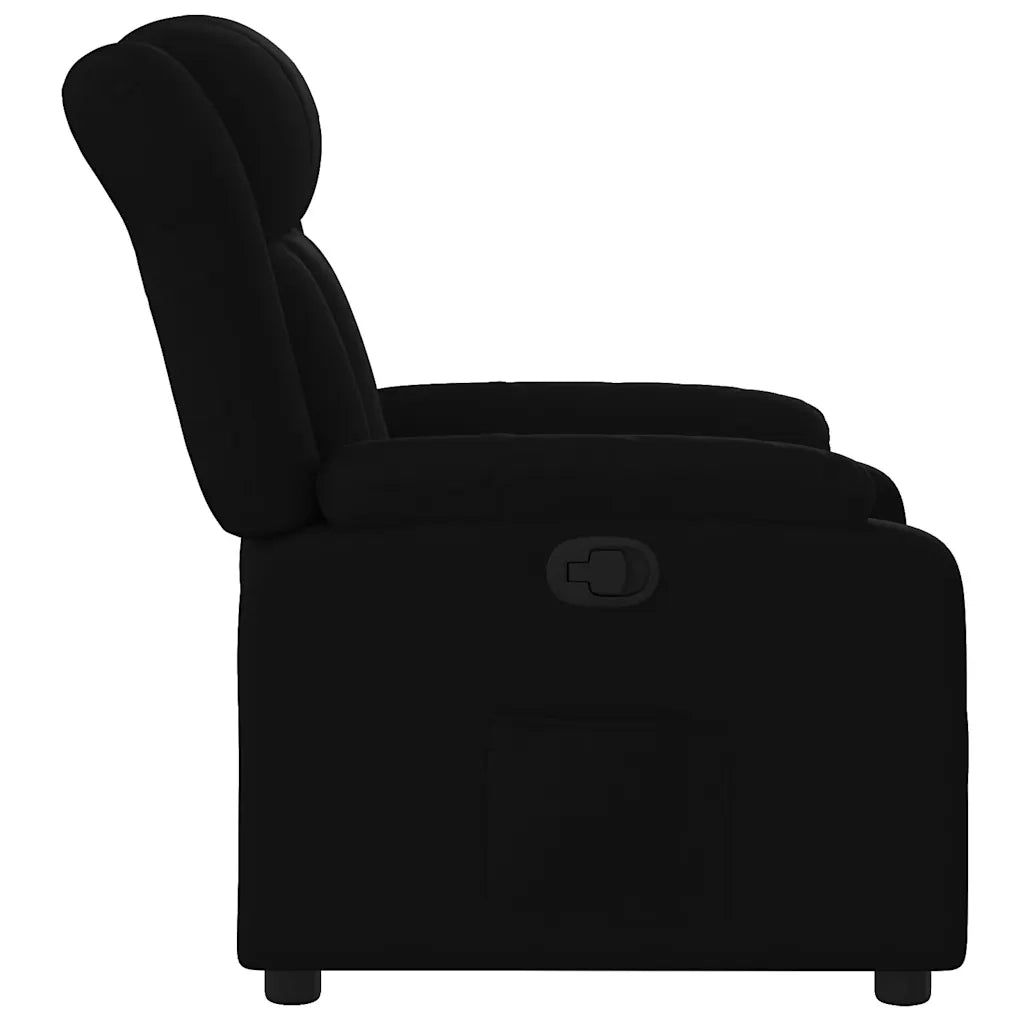 Poltrona reclinabile in tessuto nero 3205774