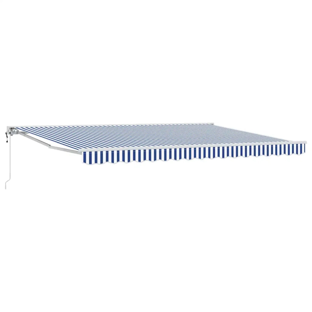 Tettuccio Elettrico Retrattile Blu e Bianco 4 × 3 m 3420990