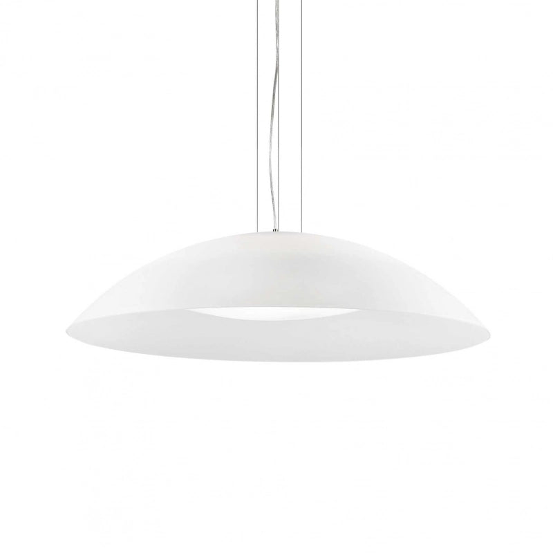 Lampada A Sospensione Lena Sp3 D74 Bianco Ideal-Lux