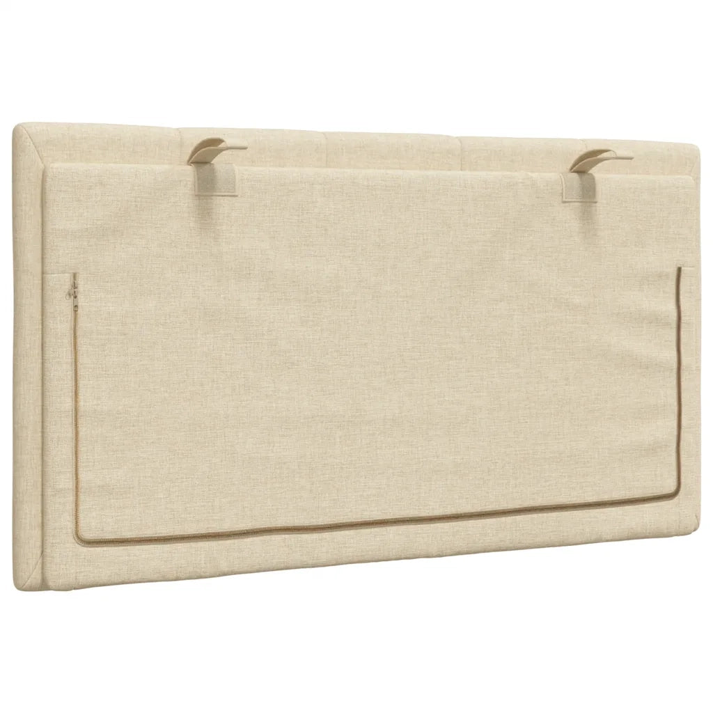 Cuscino Testiera Hanko Crema 90 cm in Tessuto 4019147