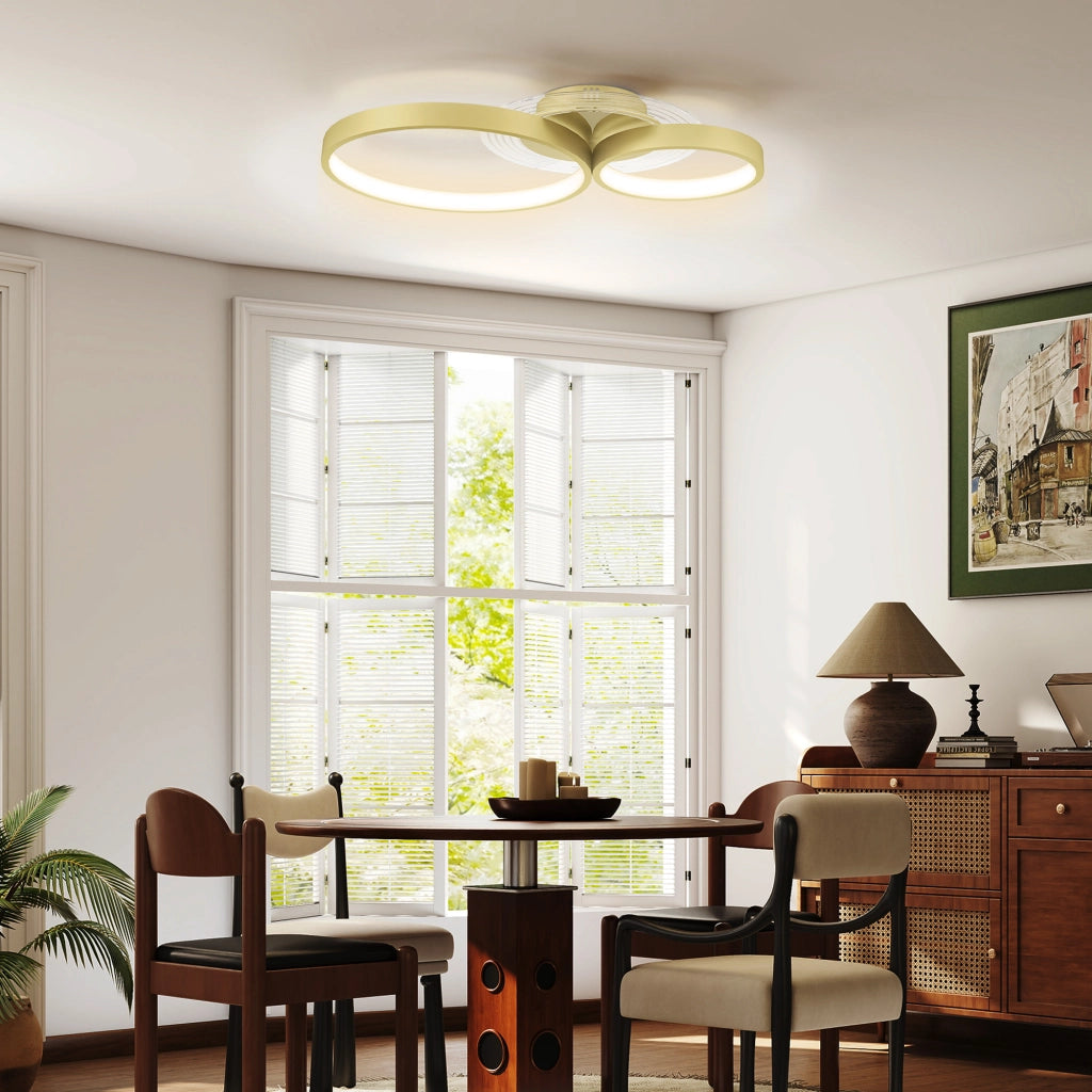 Lampada a Soffitto LED 40W 3000K/4000K/6500K ¨C Minimal ¨C Dorato