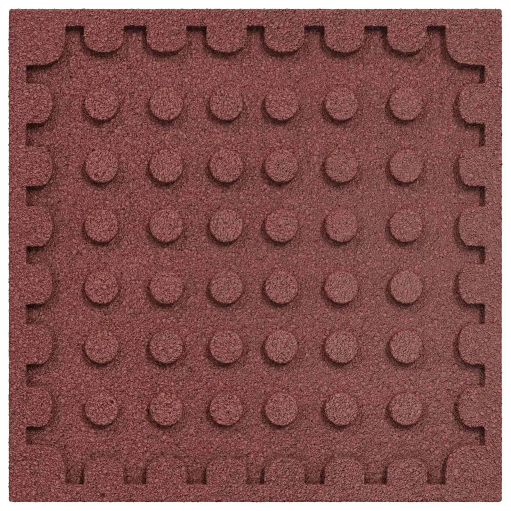 Piastrelle per Protezione dalle Cadute 18 pcs Rosso 50 x 50 cm 3444814