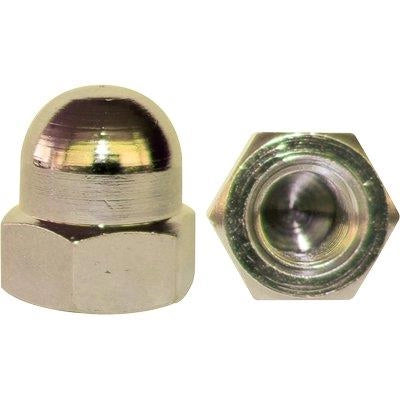 DADO ESAGONALE CIECO OTTONE - M  5 CF=PZ 100- 1 confezioni