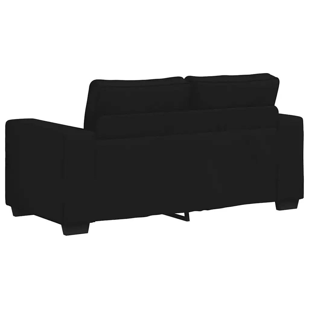 Divano a 2 Posti-Sofa 2 Posti Nero 120 cm in Tessuto 739419
