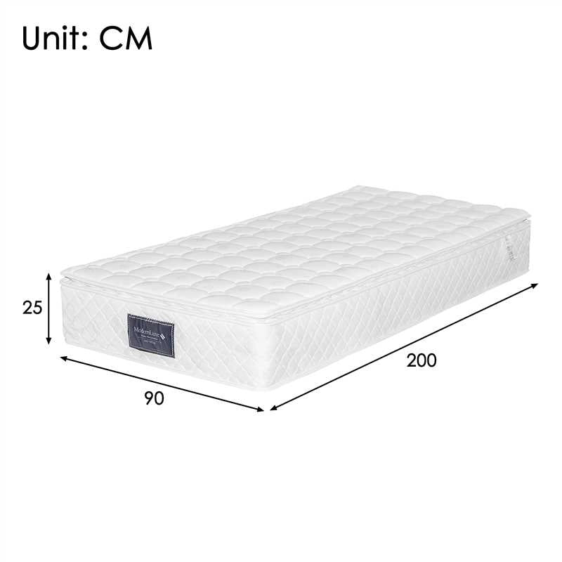 Materasso a molle insacchettate 7 zone bianco 90x200 cm