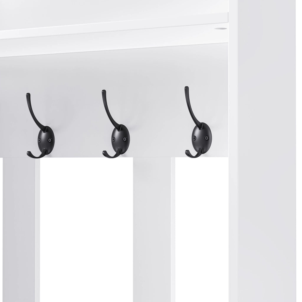 MOBILE INGRESSO Con panca 100x35x180 cm MDF bianco