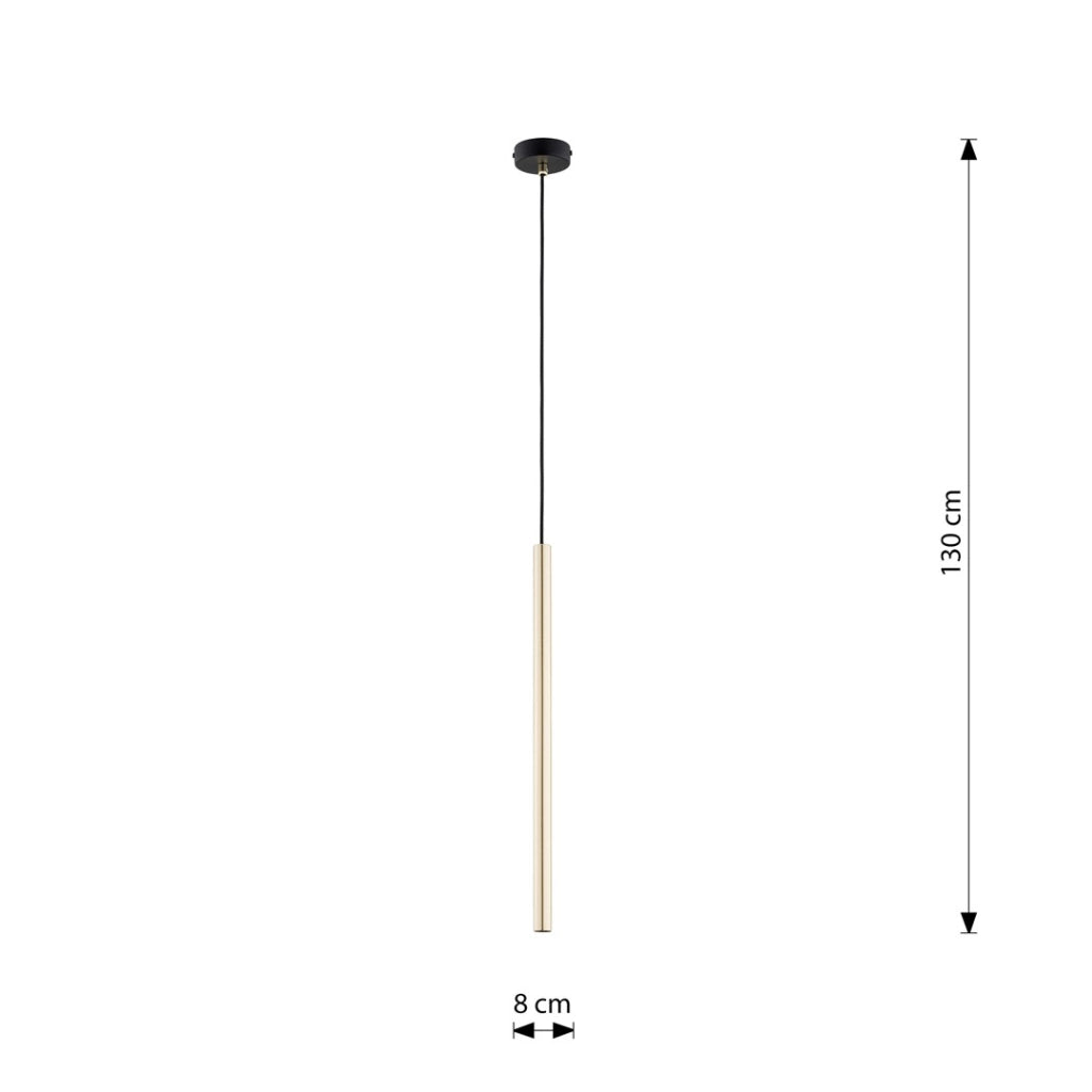 Lampada a sospensione oro goccia regolabile Selter G9 8W Emibig