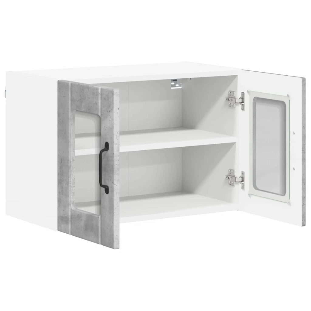 Mobile da cucina 2 pz-Set di 2 Armadio da cucina Grigio cemento 60 x 31 x 40 cm 712593