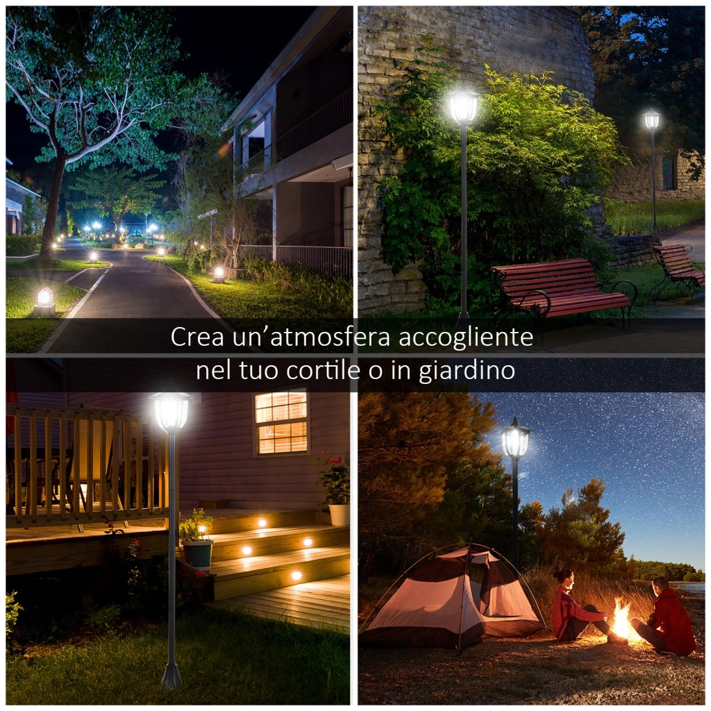 Lampione da Esterni con 6 Luci LED ¨C Minimal ¨C Impermeabile