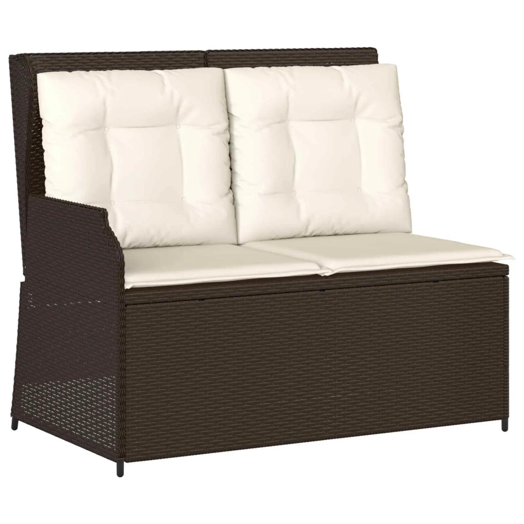 Panchina da Giardino | Panca da Giardino Marrone polyrattan