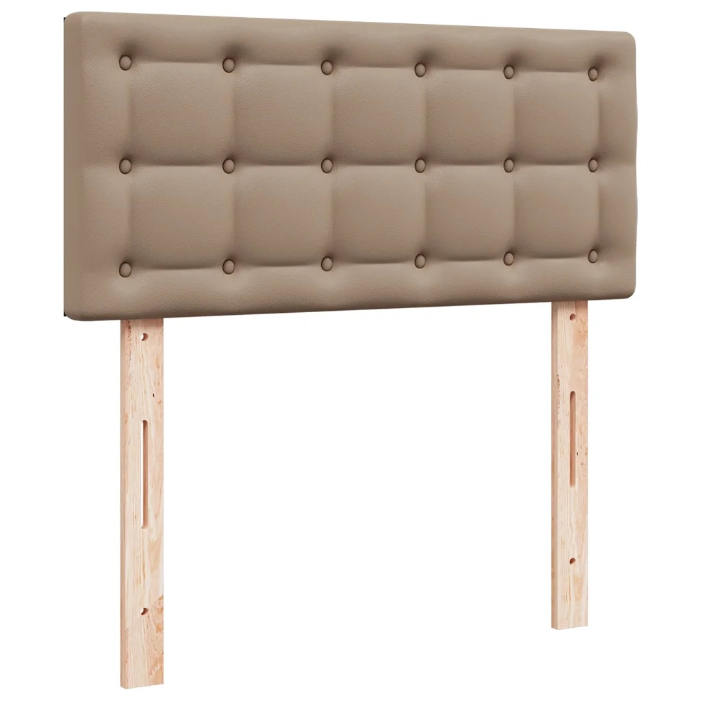 Giroletto a Molle con Materasso Cappuccino 120x200cm Similpelle