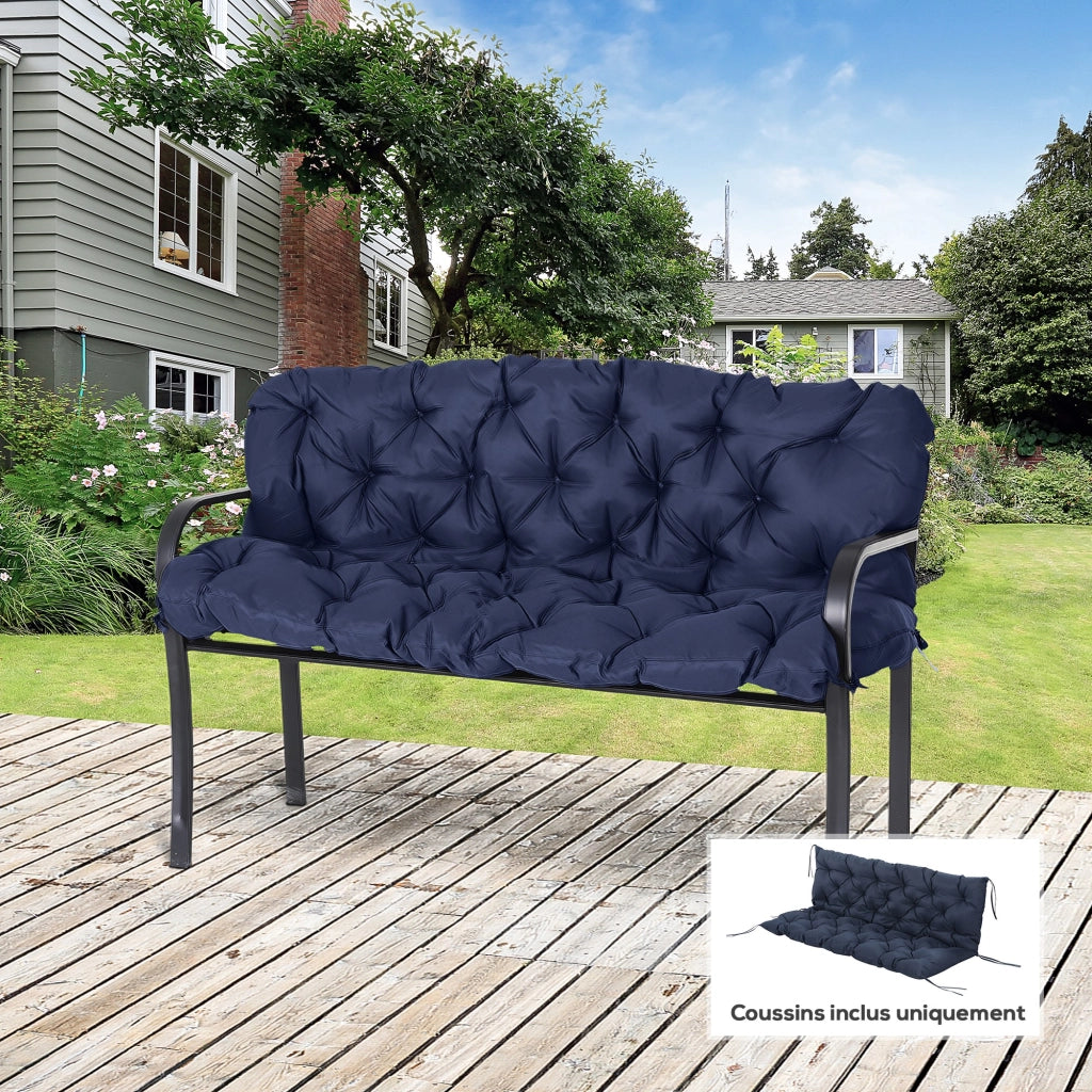 Cuscino per Divano da Giardino ¨C Minimal ¨C 150x98x8 cm Blu