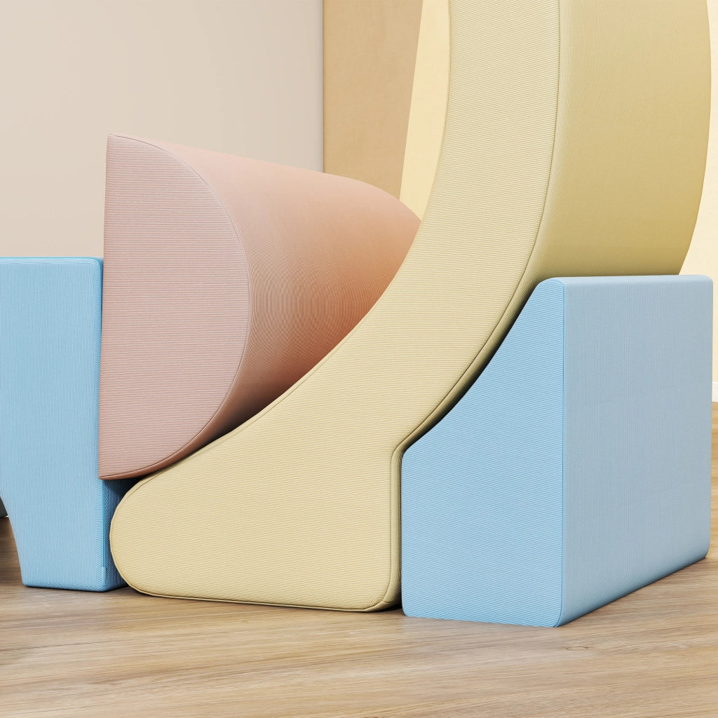 Set 5 Costruzioni Morbide per Bambini ¨C Minimal ¨C Tessuto, Multicolore