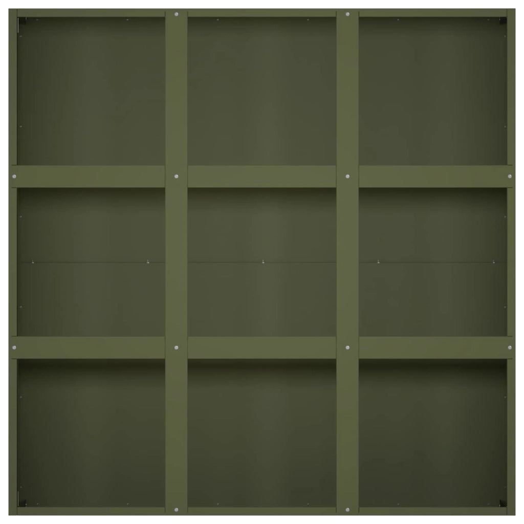 Vaso da giardino Verde Oliva 100 x 100 x 30 cm 8005746