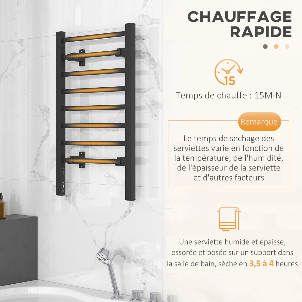 Asciugamani elettrico a parete ¨C zephmum ¨C 53x35x90cm nero