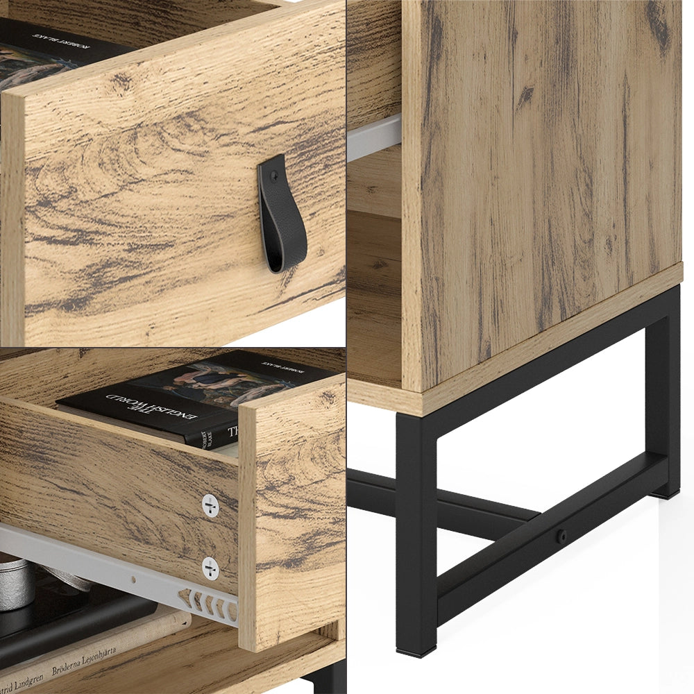 Vicco Comodino Rovere 39 x 47 cm Set di 2